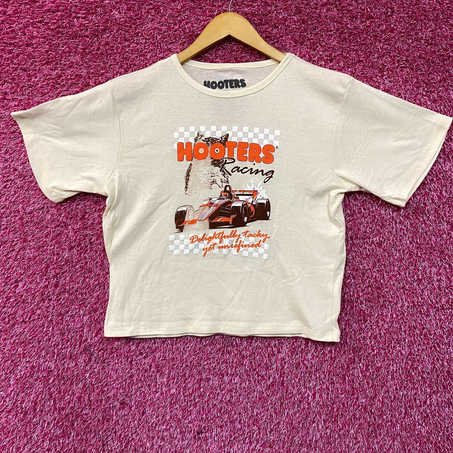 Hooters Racing Delightfully Tacky Yet Unrefined Crop Top 3XL