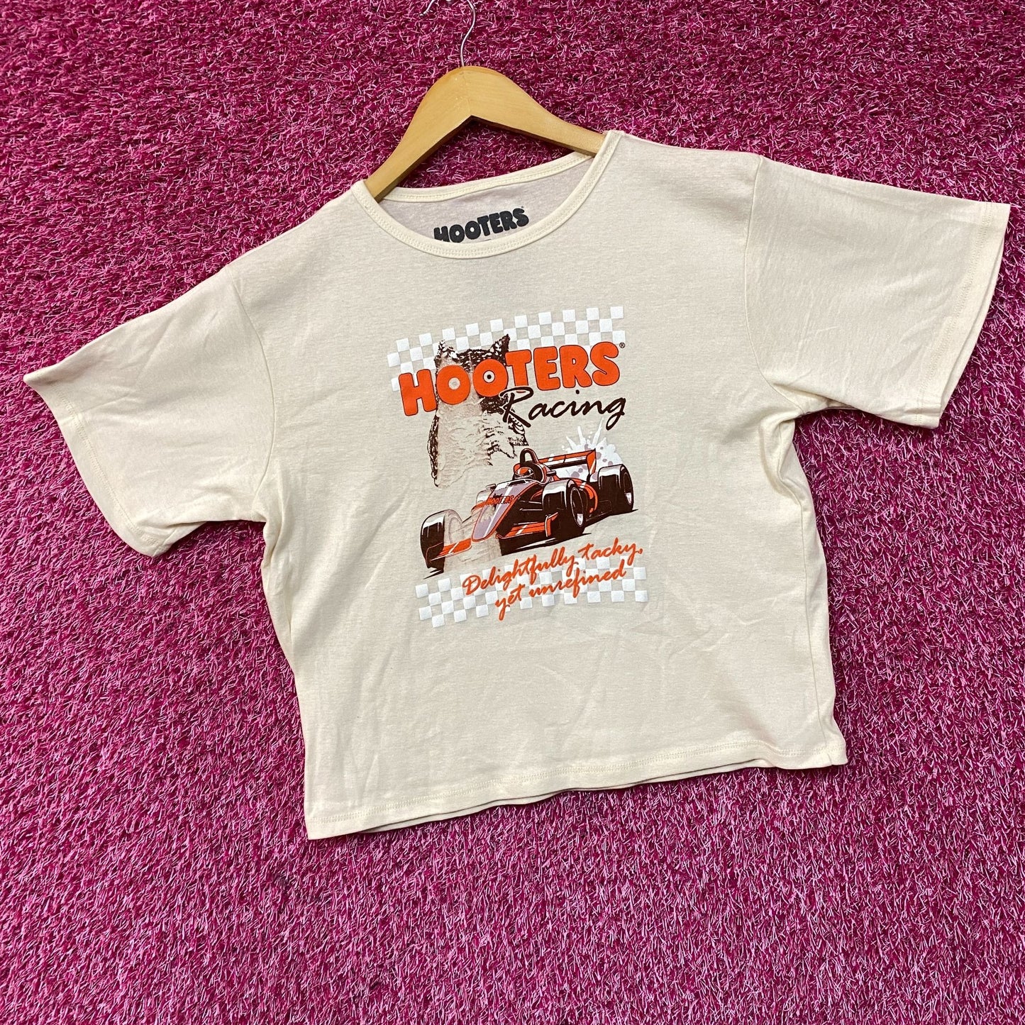 Hooters Racing Delightfully Tacky Yet Unrefined Crop Top 3XL