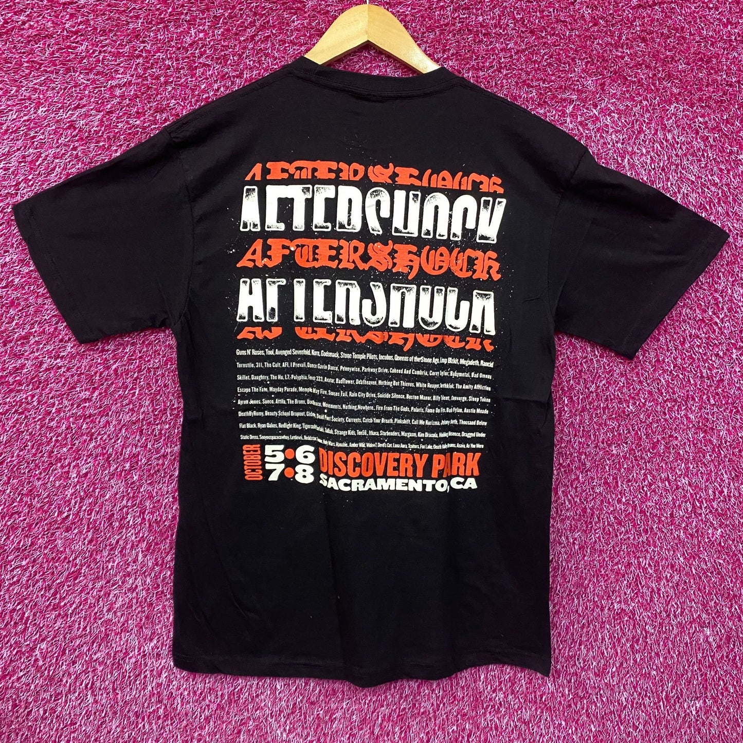 Afterhours Sacramentu Aftershock Festival Sacramento Black T-Shirt Large