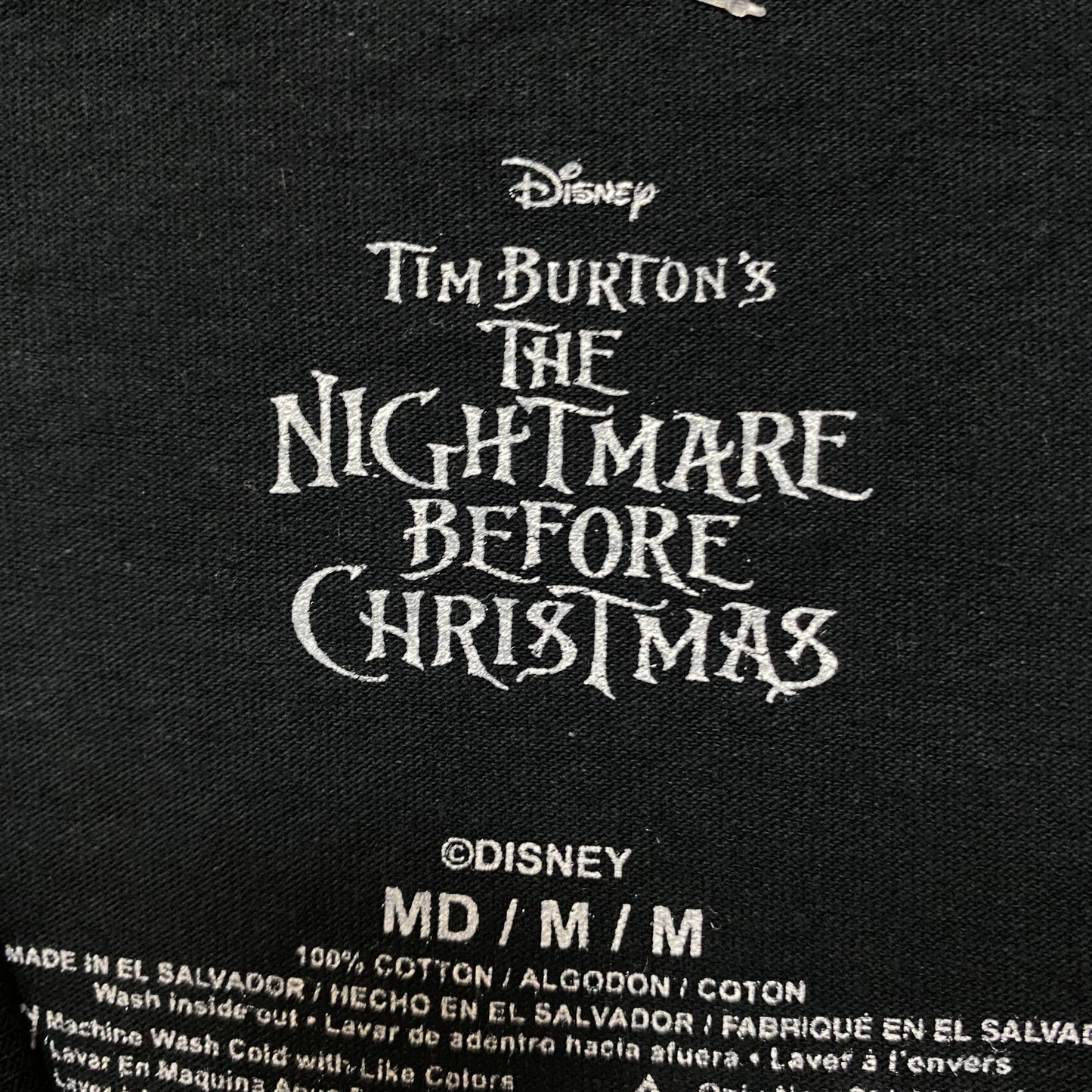 Nightmare before Christmas Tshirt size medium