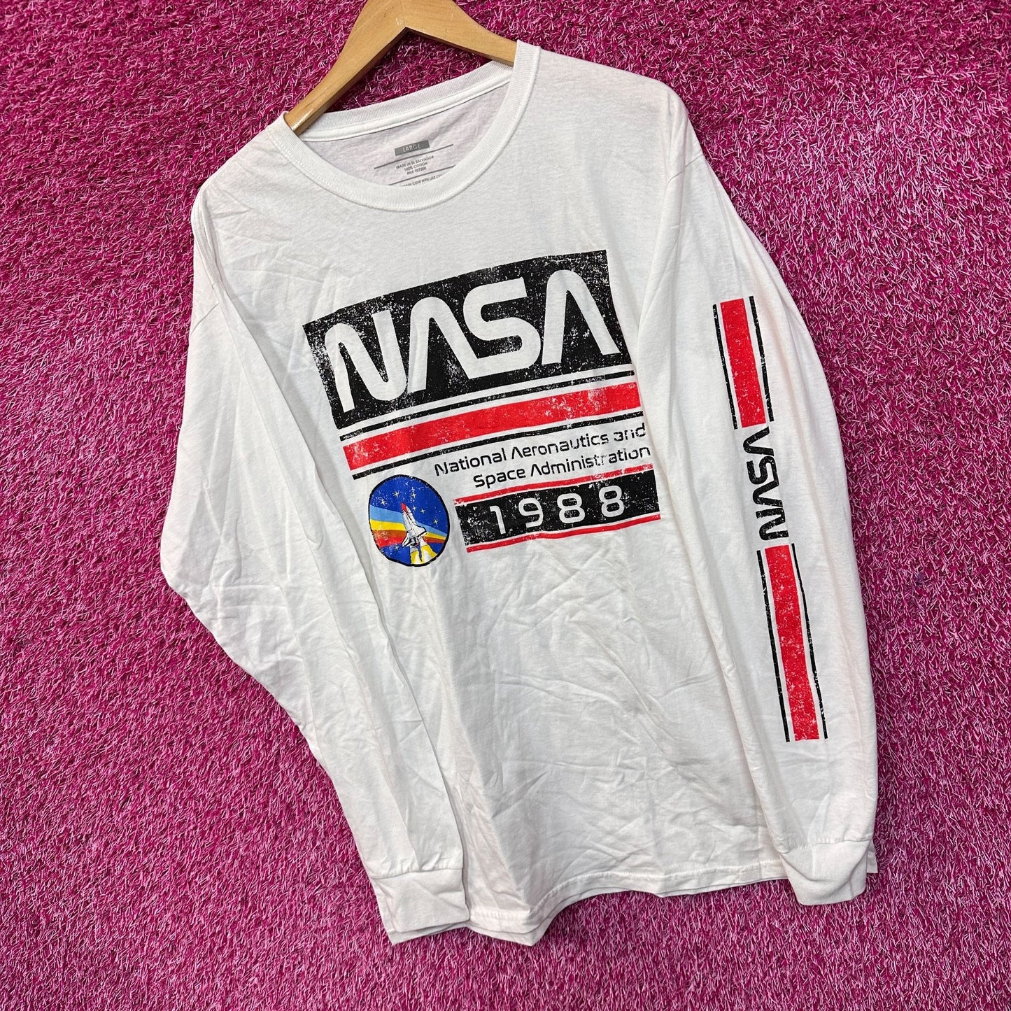 NASA 1988 National Aero & Space Adminstration Long Sleeve L