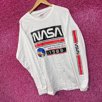 NASA 1988 National Aero & Space Adminstration Long Sleeve L