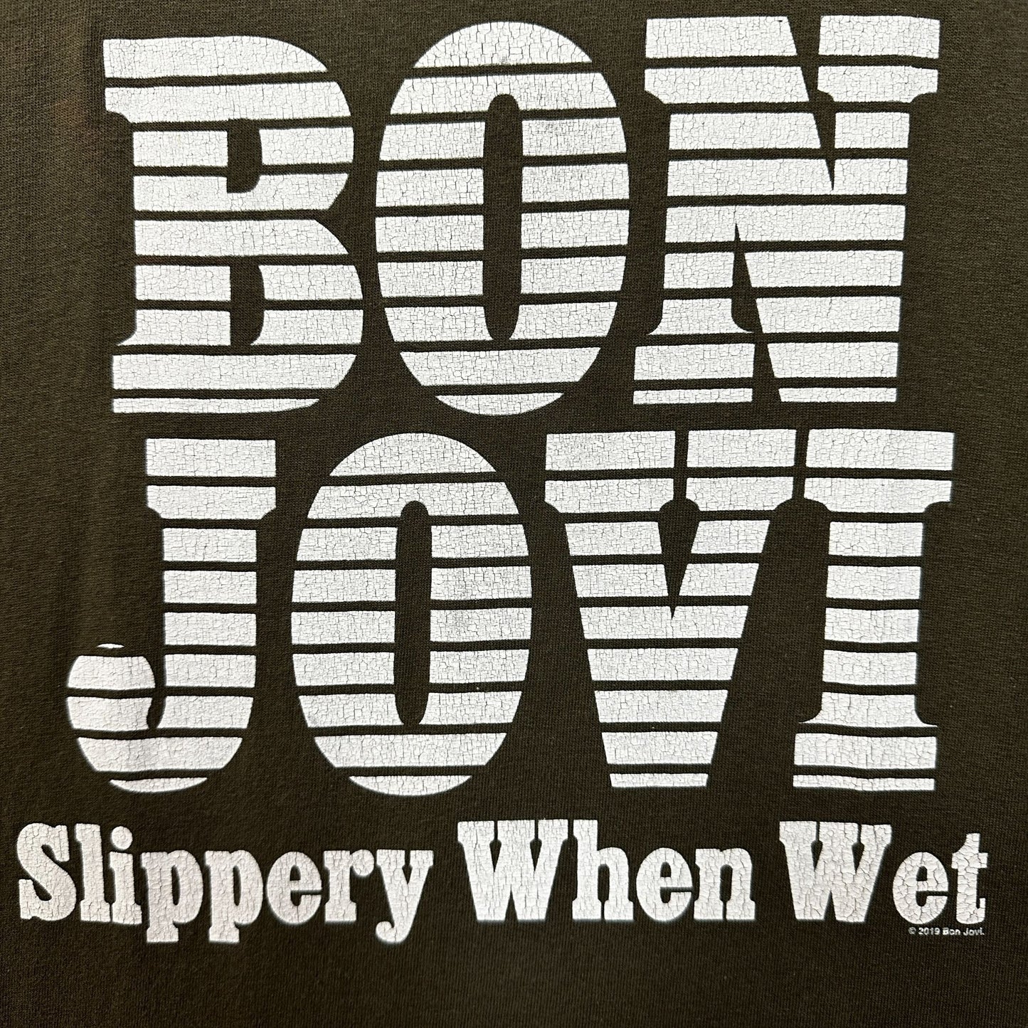 Bon Jovi Slippery When Wet World Tour Tshirt size Medium