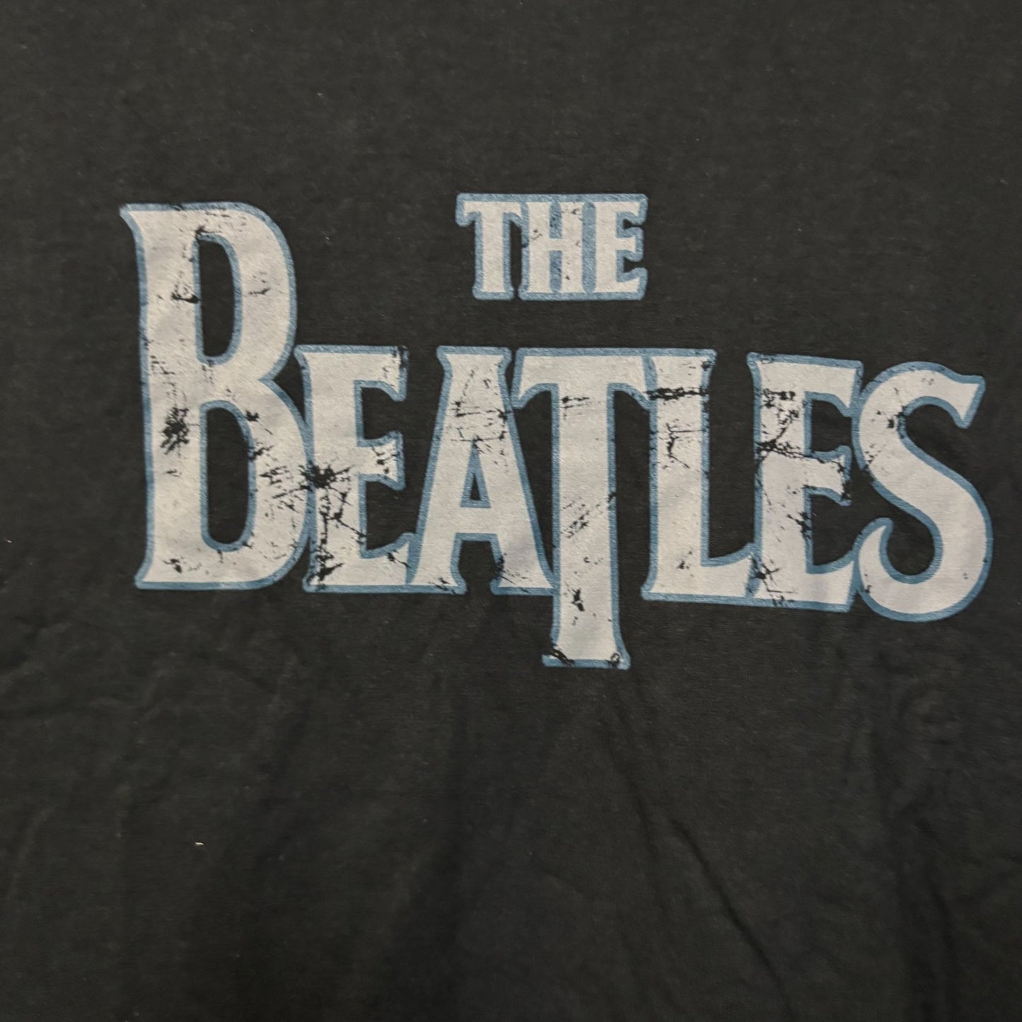 The Beatles Logo Vintage Style Graphic Design T-Shirt 2XL