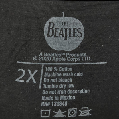 The Beatles Logo Vintage Style Graphic Design T-Shirt 2XL
