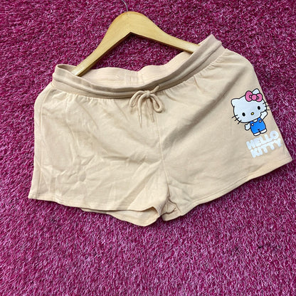 Sanrio Hello Kitty Cute Graphic Pull-On Drawstring Shorts Medium