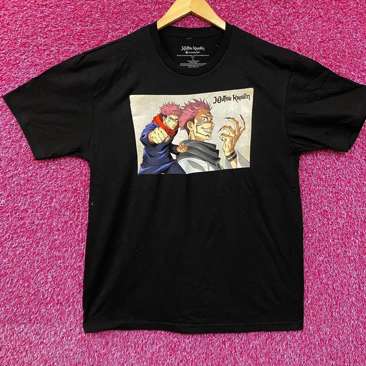 Jujutsu Kaisen Itadori Yuji & Ryoumen Sukuna - Claw -  T-Shirt Large