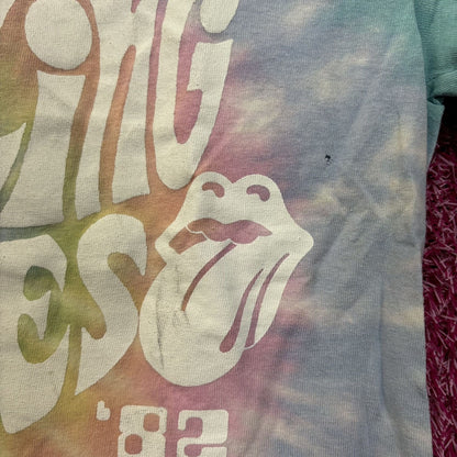 The Rolling Stones 1982 Pastel tiedye size small
