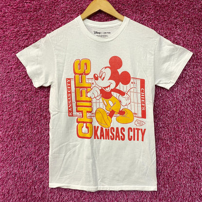 Disney x Junk Food NFL Kansas City Chiefs Mickey Mouse Field T-Shirt XS