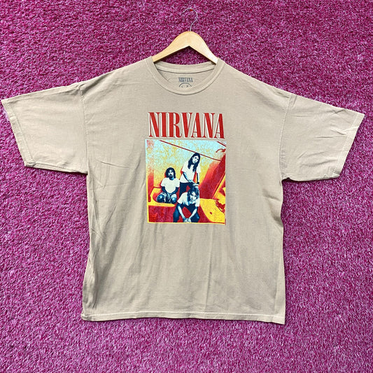 Nirvana Band Portrait Graphic T-Shirt XXL