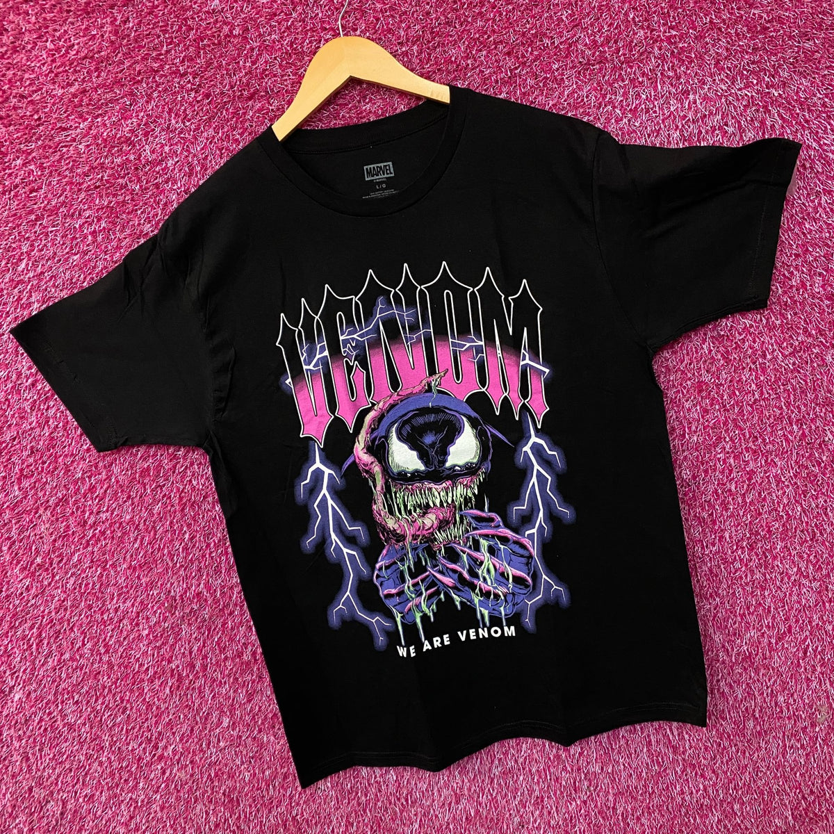 Marvel Venom Anti-Hero Symbiote We Are Venom Razor Teeth T-Shirt Large
