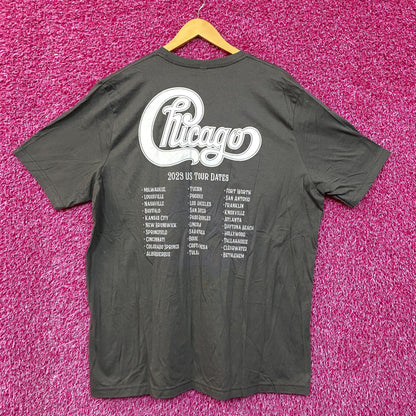 Chicago Spell-out Band Logo Soft Jazz Rock Band Tee 2X