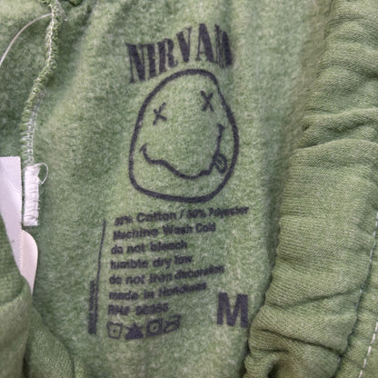 Nirvana Grunge green sweatpants Joggers Size Medium