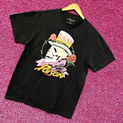 Poison Flesh and Blood Tattoo Heavy Metal Tee L