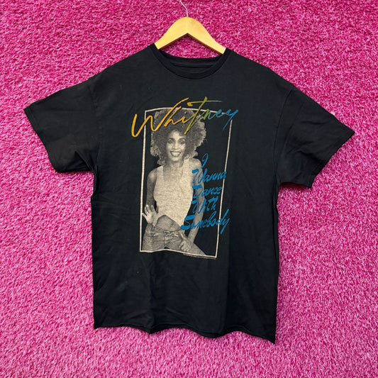 Whitney Houston I Wanna Dance with Somebody Dance Pop Tee M
