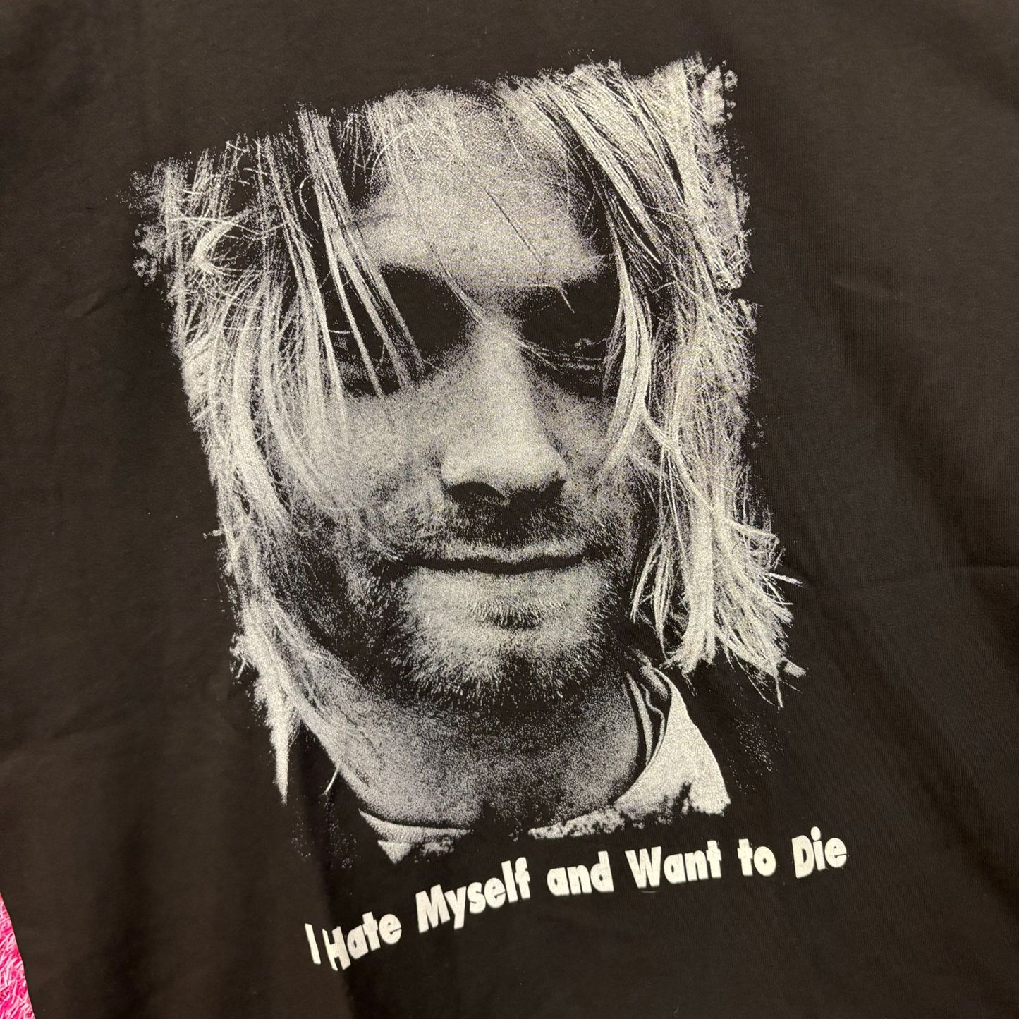 Nirvana I Hate Myself Kurt Cobain In Utero Grunge Tee XL