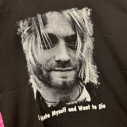 Nirvana I Hate Myself Kurt Cobain In Utero Grunge Tee XL