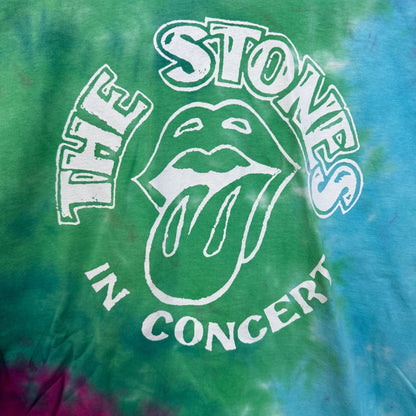 The Rolling Stones in Concert Hot Lips Rock Band Tie Dye M