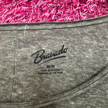 The Rolling Stones Hot Lips Rock Long Sleeve Scoopneck Top M