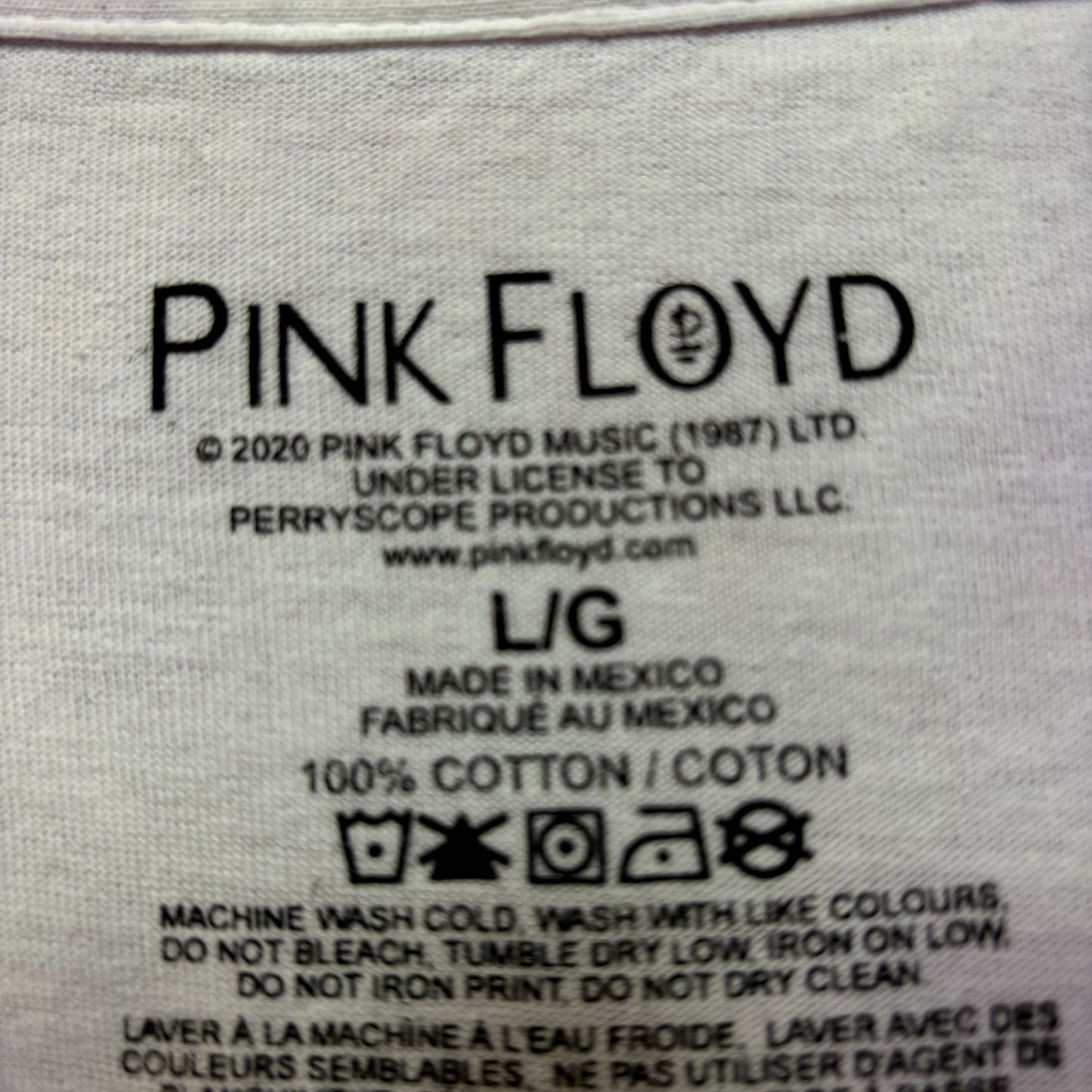 Pink Floyd The Dark Side of The Moon Classic Rock Tie Dye L
