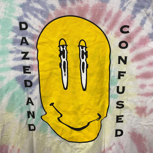 Dazed and Confused Acid Trip Smiley Movie Promo Tie Dye L