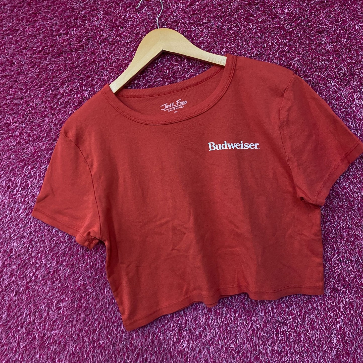 Junk Food Clothing Budweiser King Of Beer Women's Crop XL