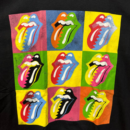 The Rolling Stones Warhol Style Pop Art Hot Lips Rock Tee M