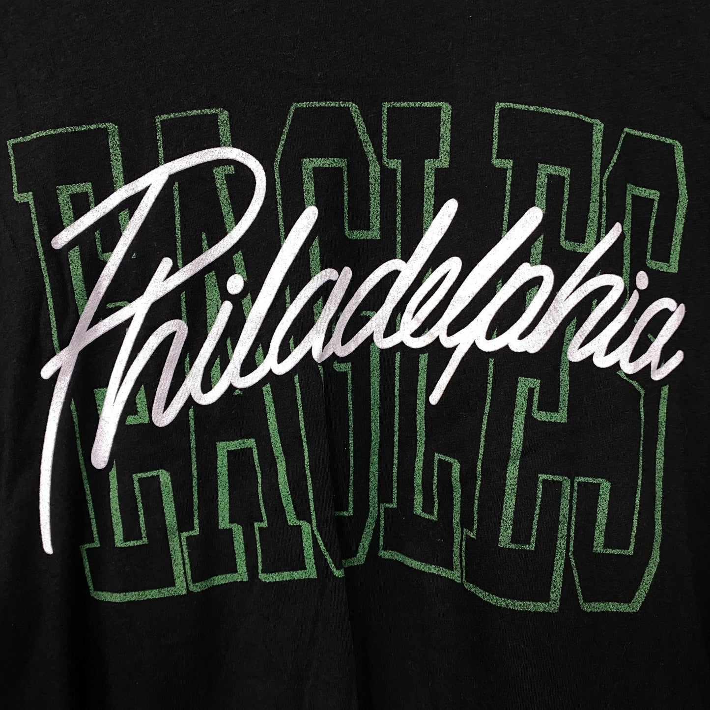 Junk Food Clothing Philadelphia Eagles Timeout Long Sleeve Crop Tee XS