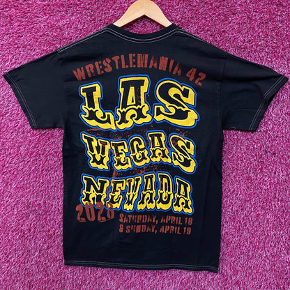 WWE WrestleMania 42 "Vegas" Graphic T-Shirt Medium