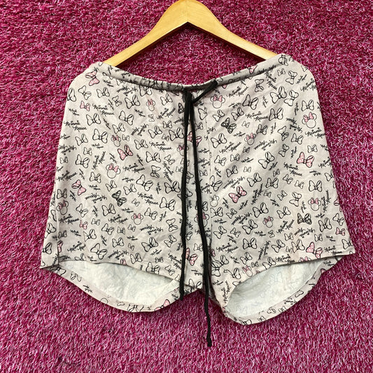Disney Minnie Mouse Pattern Pajama Shorts XXL