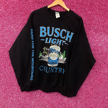 Junk Food Busch Light Country Pullover Sweatshirt Large