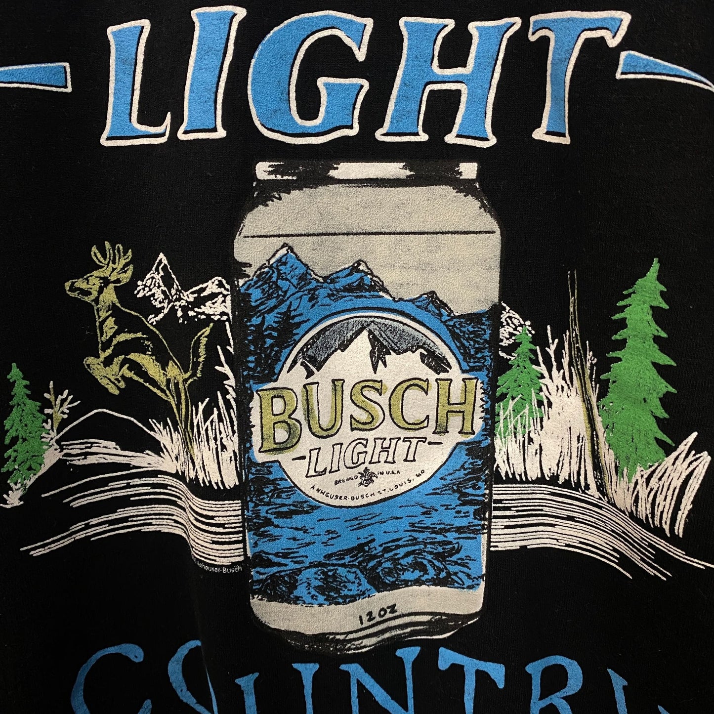 Junk Food Busch Light Country Pullover Sweatshirt Large