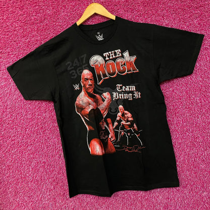 WWE Dwayne The Rock Johnson Tram Bring It T-Shirt XL