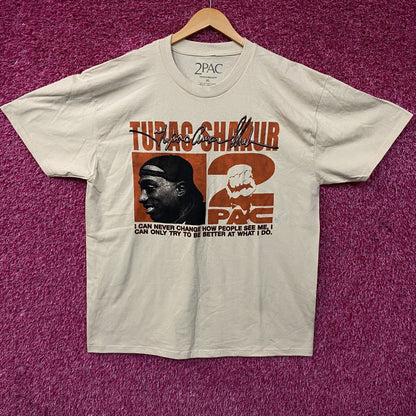 Tupac Never Change Heavyweight Graphic T-Shirt XL