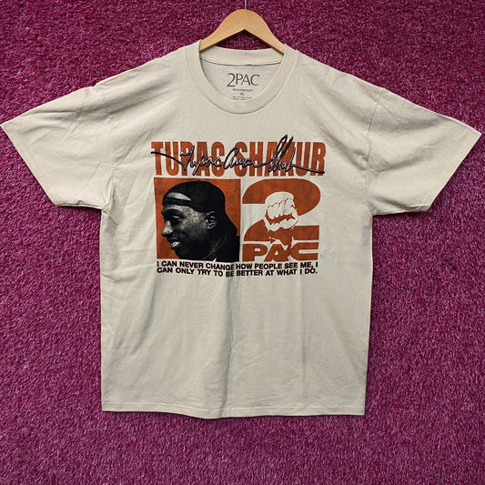 Tupac Never Change Heavyweight Graphic T-Shirt XL