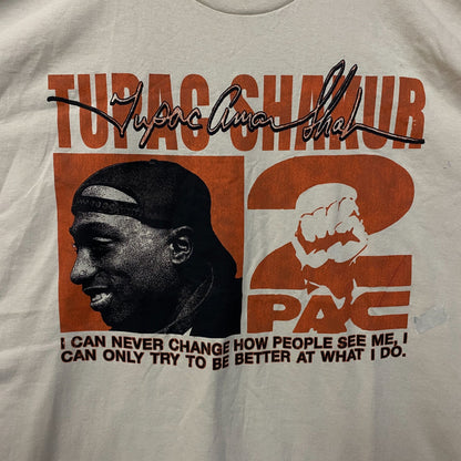 Tupac Never Change Heavyweight Graphic T-Shirt XL