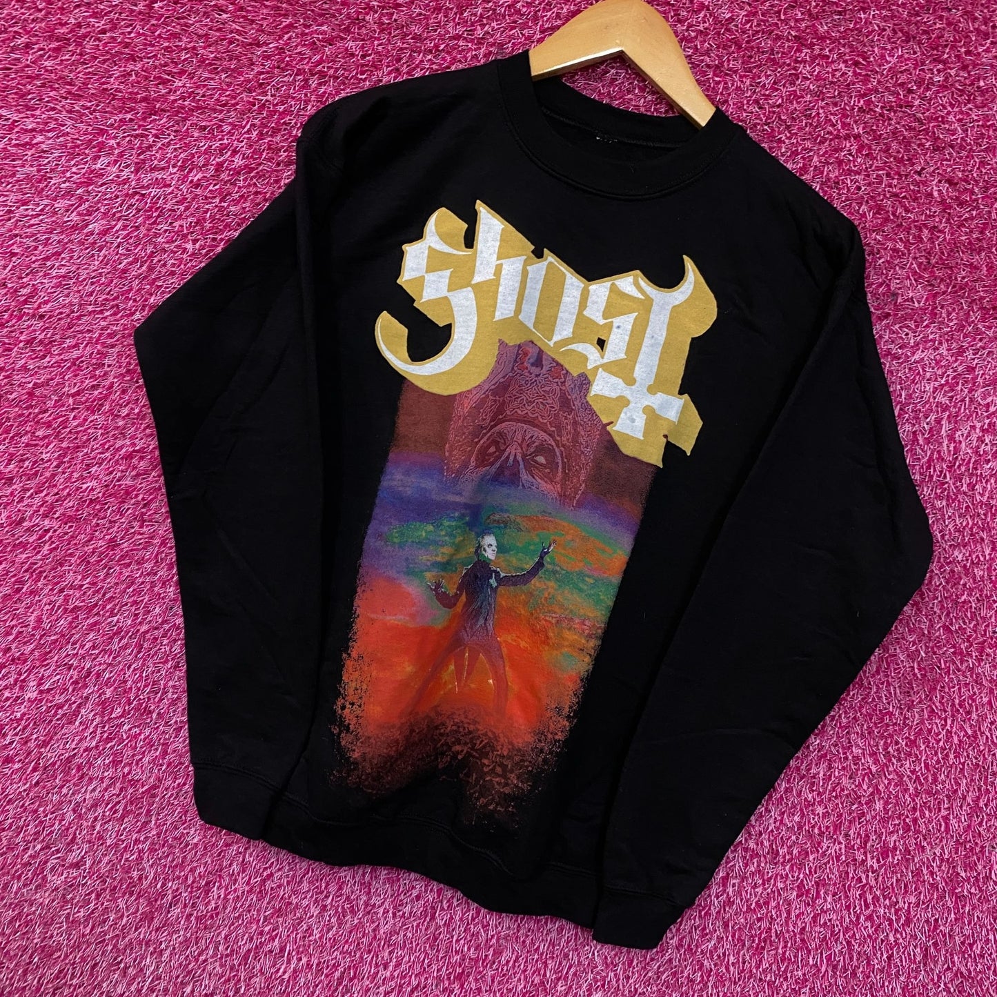Ghost Cardinal Copia Death Metal Band Crewneck Sweater Small