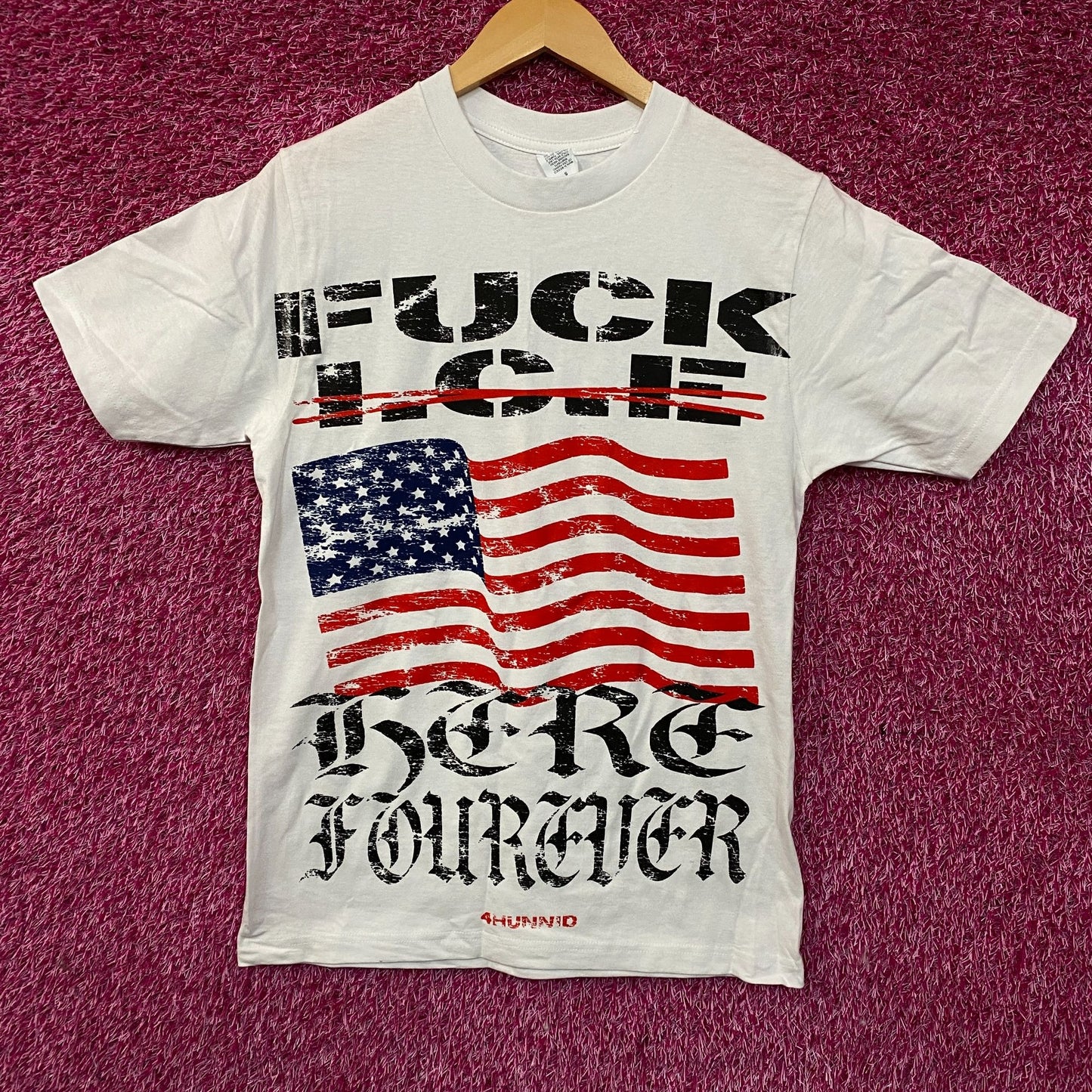 4Hunnid F Ice Here Forever Graphic T-Shirt Small