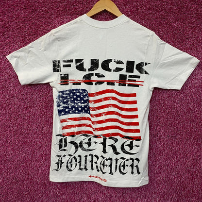 4Hunnid F Ice Here Forever Graphic T-Shirt Small
