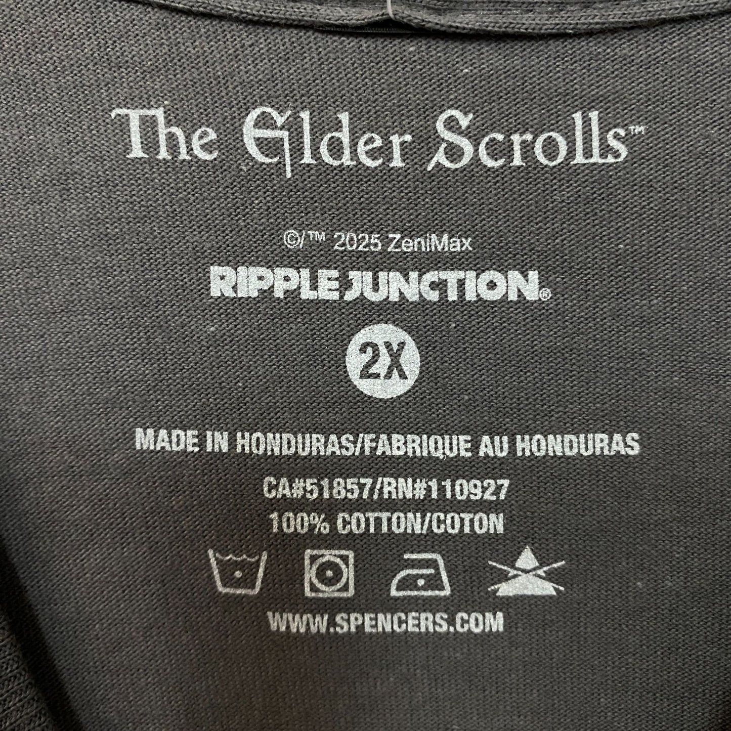 The Elder Scrolls V: Skyrim Logo Graphic T-Shirt 2XL