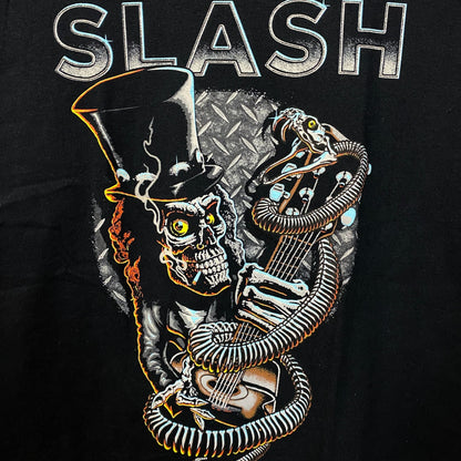 Slash Skull Guitar Snake Rock T-Shirt XL