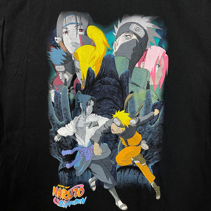 Naruto Shippuden Team 7 vs Akatsuki Anime T-Shirt Large