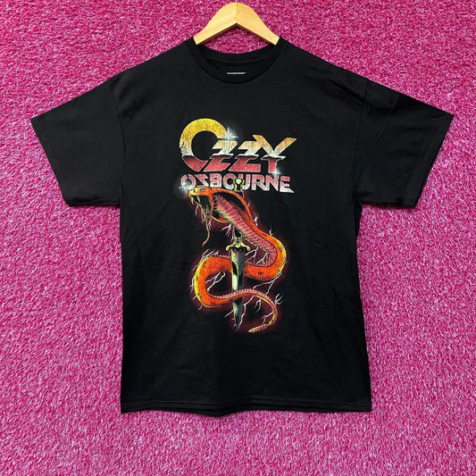 Ozzy Ozbourne Cobra Graphic Design T-Shirt Large