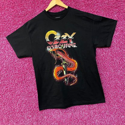 Ozzy Ozbourne Cobra Graphic Design T-Shirt Large