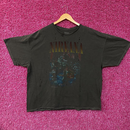 Nirvana Unplugged Grunge Band Oversized T-Shirt OS