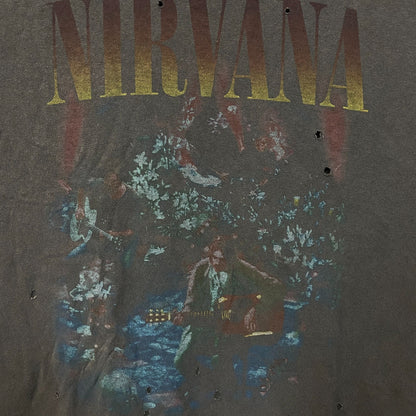 Nirvana Unplugged Grunge Band Oversized T-Shirt OS