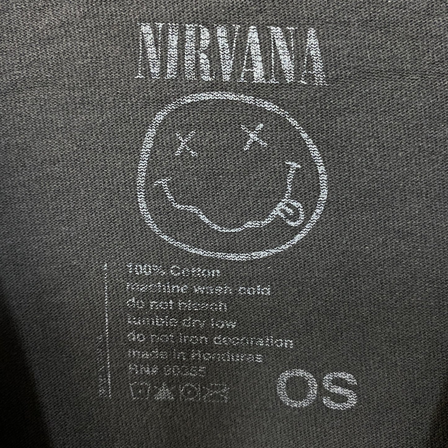 Nirvana Unplugged Grunge Band Oversized T-Shirt OS