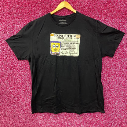 Nickelodeon Spongebob Squarepants Driver License T-Shirt 2XL