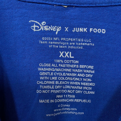 Junk Food x NFL DInsey Mickey Mouse Kick Back Los Angeles Rams T-Shirt 2XL