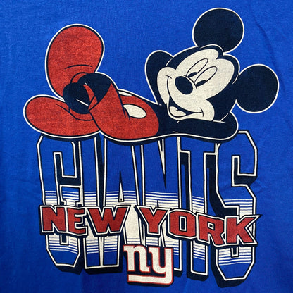 Disney x Junk Food NFL New York Giants Mickey Mouse Kick Back T-Shirt XS